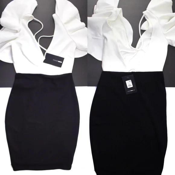 Fashion Nova Achieving My Goals Ruffle Dress Small - Picture 4 of 6